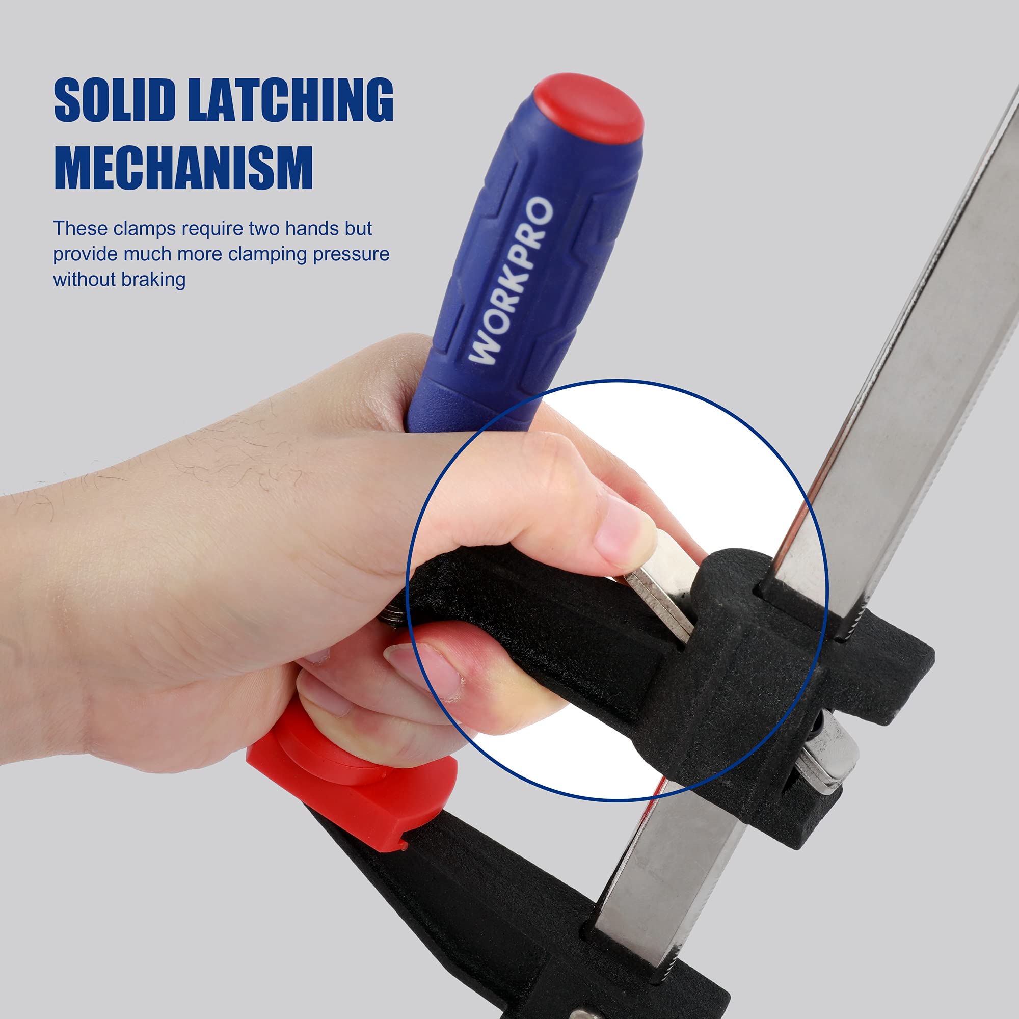 Amazon | WORKPRO (ワークプロ) 12インチ スチールバークランプセット